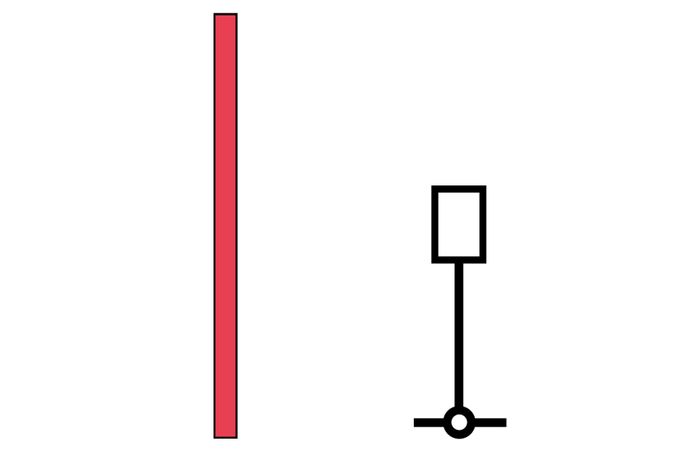 Vasen •	Väylä sijaitsee nimelliskulkusuunnassa viitan oikealla puolella eli viitta jää veneen vasemmalle puolelle. •	Punainen viitta. •	Merikortissa valkoinen neliö.